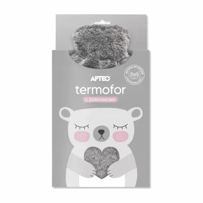 Termofor W Puszystym Pokrowcu Futerko Apteo 2L