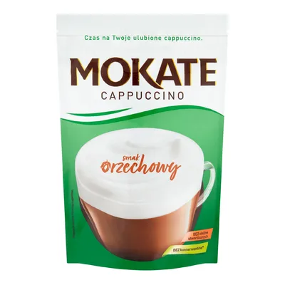Mokate Cappuccino Orzechowe Rozpuszczalne 110g
