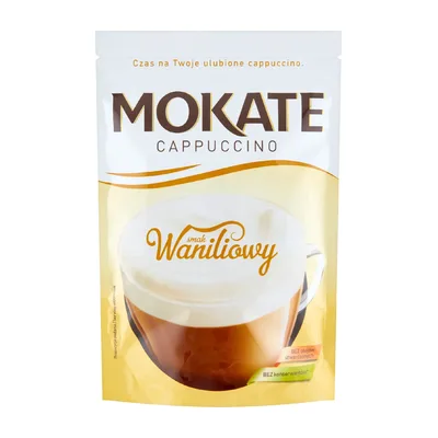 Mokate Cappuccino Waniliowe Rozpuszczalne 110g