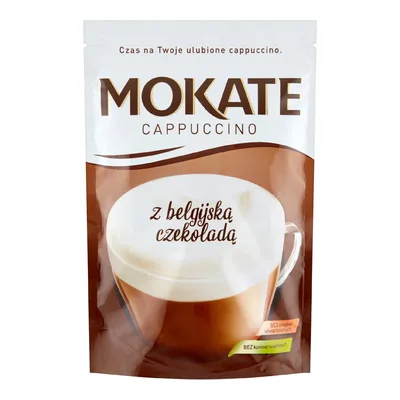 Mokate Cappuccino Belgijska Czekolada Rozpuszczalne 110g