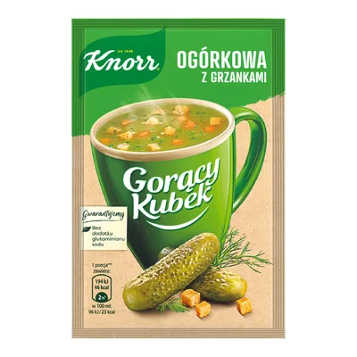 Knorr Gorący Kubek Ogórkowa z Grzankami 13g 1 Sztuka