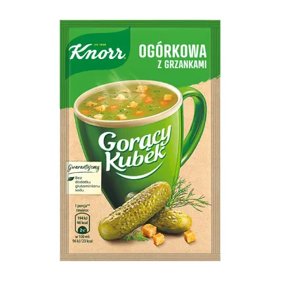 Knorr Gorący Kubek Ogórkowa z Grzankami 13g 1 Sztuka
