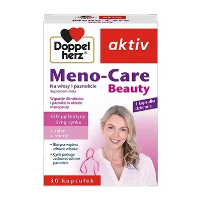 Doppelherz Aktiv Meno-Care Beauty Na Włosy I Paznokcie Menopauza30 Kapsułek