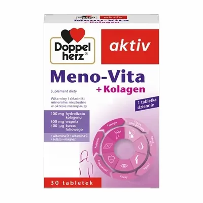 Doppelherz Aktiv Meno Vita + Kolagen Menopauza 30 Tabletek