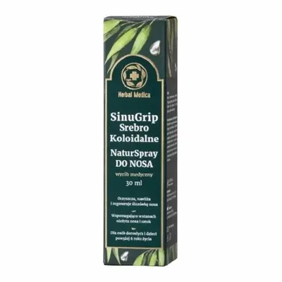 SinuGrip Srebro Koloidalne NaturSpray Do Nosa 30ml