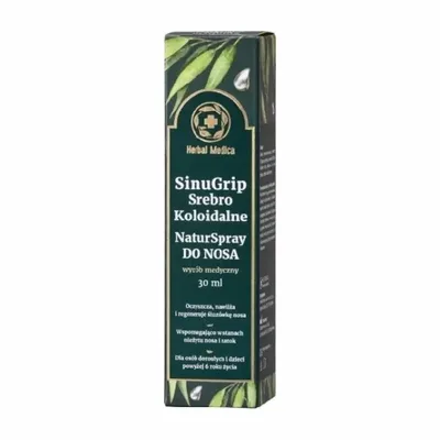 SinuGrip Srebro Koloidalne NaturSpray Do Nosa 30ml