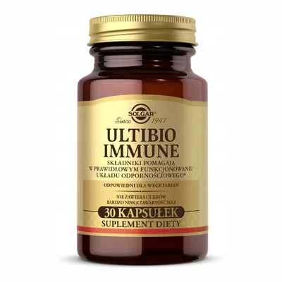 Solgar Ultibio Immune Probiotyki Witaminy A D B 30 Kapsułek