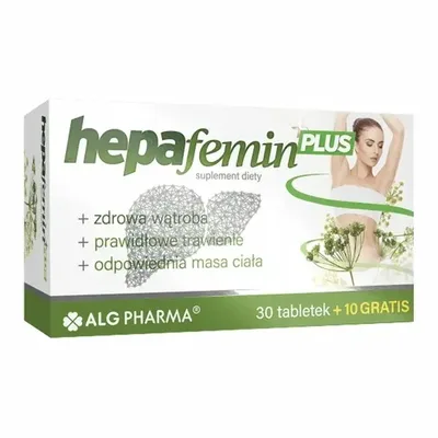 Hepafemin Plus Wątroba Trawienie 40 Tabletek