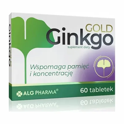 Ginkgo Total Wspomaga Pamięć I Koncentrację ALG Pharma 60 Tabletek