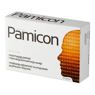 Pamicon Wspomaga Pamięć I Koncentrację 30 Tabletek