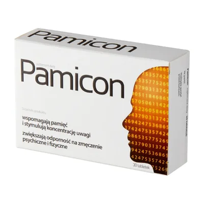 Pamicon Wspomaga Pamięć I Koncentrację 30 Tabletek