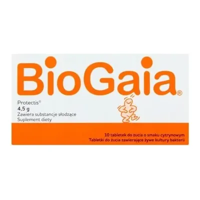 BioGaja Protectis 4,5g Probiotyk 10 Tabletek Do Żucia