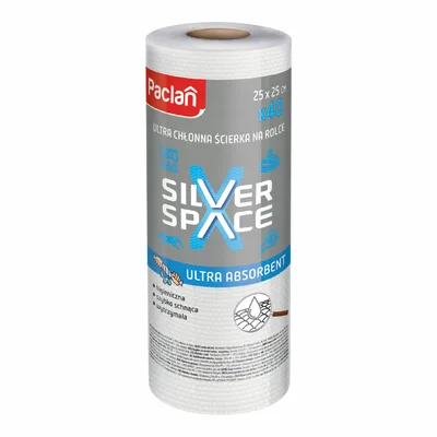Ściereczki Kuchenne Na Rolce Paclan Sliver Space Ultra Chłonne 40 Sztuk