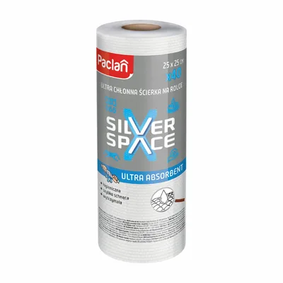 Ściereczki Kuchenne Na Rolce Paclan Sliver Space Ultra Chłonne 40 Sztuk