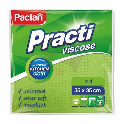 Ściereczka Wiskozowa Super Chłonne Paclan 4 Sztuki