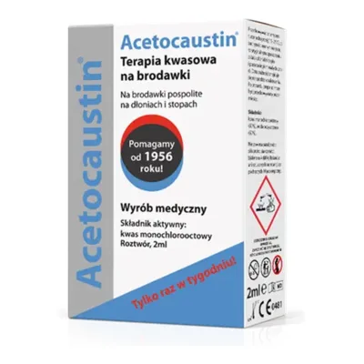 Acetocaustin Preparat Przeciw Brodawkom Terapia Kwasowa 2ml