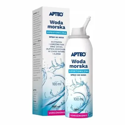 Woda Morska Hipertoniczna Apteo Zatoki Udrożnienie 100ml
