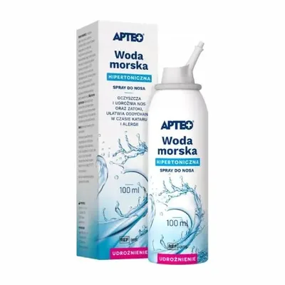 Woda Morska Hipertoniczna Apteo Zatoki Udrożnienie 100ml