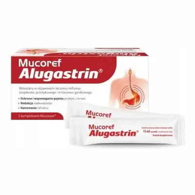 Mucoref Alugastrin Zgaga Refluks 14 Saszetek x 15ml