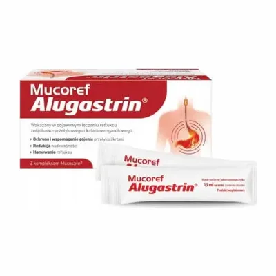 Mucoref Alugastrin Zgaga Refluks 14 Saszetek x 15ml