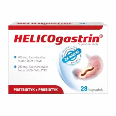 Helicogastrin Postbiotyk + Probiotyk 28 kapsułek