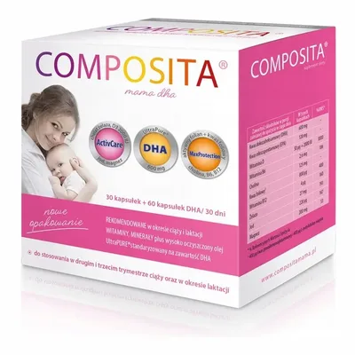 Composita Mama DHA W Okresie Ciąży I Laktacji 30 Kapsułek + 60 Kapsułek DHA