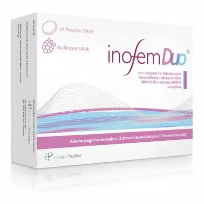 Inofem Duo Płodność Równowaga Hormonalna 24 Tabletki Do Ssania