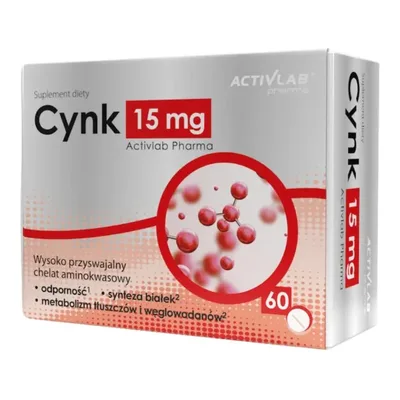 Cynk 15 mg Activlab Pharma Na Odporność 60 Tabletek