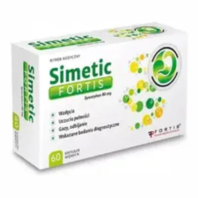 Simetic Fortis Wzdęcia Gazy Uczucie Pełności 60 Kapsułek