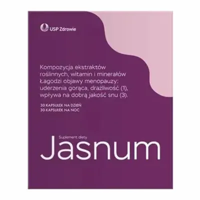 Jasnum Na Menopauzę Uderzenia Gorąca 30 Kapsułek Dzień + 30 Kapsułek Noc