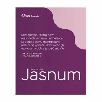 Jasnum Na Menopauzę Uderzenia Gorąca 30 Kapsułek Dzień + 30 Kapsułek Noc