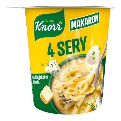 Knorr Danie Makaron 4 Sery Danie W Kubku 66g