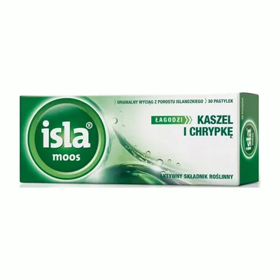 Isla Moos Łagodzi Kaszel I Chrypkę 30 Pastylek