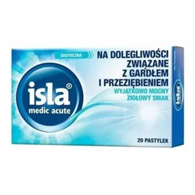 Isla Medic Acute O Smaku Ziołowym 20 Pastylek