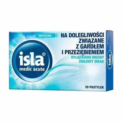 Isla Medic Acute O Smaku Ziołowym 20 Pastylek