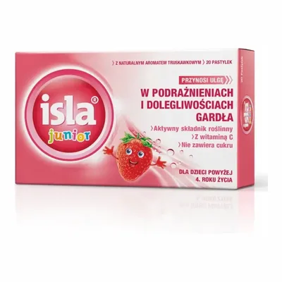 Isla Junior Truskawkowe 20 Pastylek