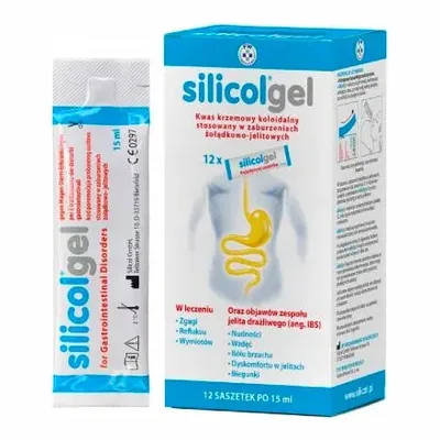 Silicolgel Żel Doustny IBS Wzdęcia 12 Saszetek