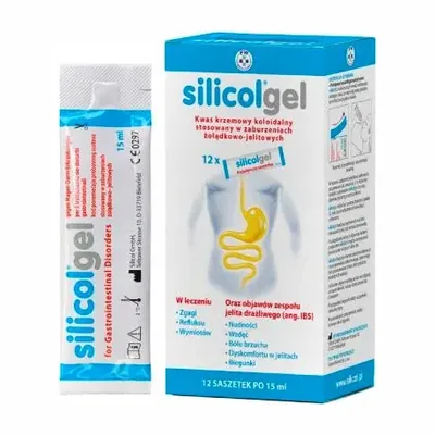 Silicolgel Żel Doustny IBS Wzdęcia 12 Saszetek