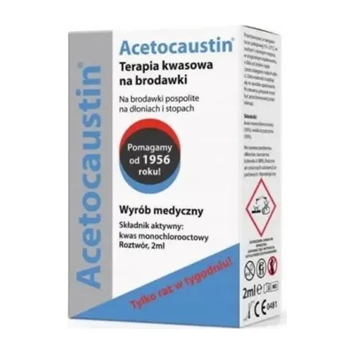 Acetocaustin Preparat Przeciw Brodawkom Terapia Kwasowa 2ml