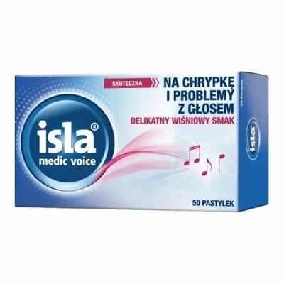 Isla Medic Voice Na Chrypkę I Problemy Z Głosem 50 Pastylek