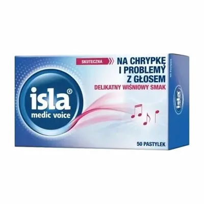 Isla Medic Voice Na Chrypkę I Problemy Z Głosem 50 Pastylek