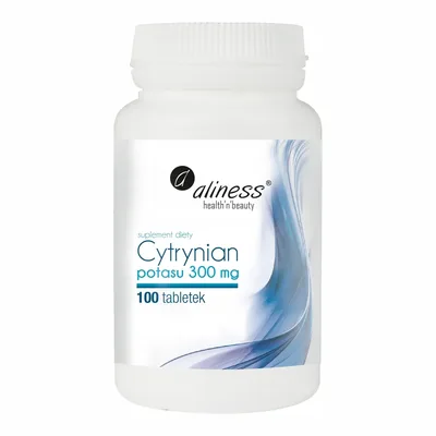 Aliness Cytrynian Potasu 300mg 100 Vege Tabletek
