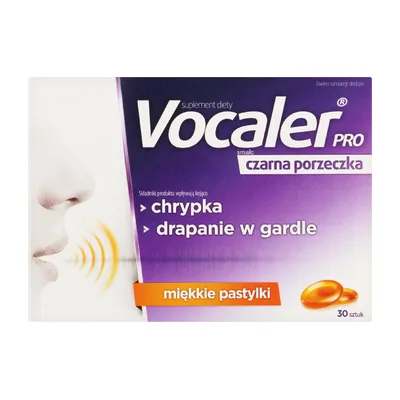 Vocaler Pro Czarna Porzeczka Chrypka Czarna Porzeczka 30 Pastylek