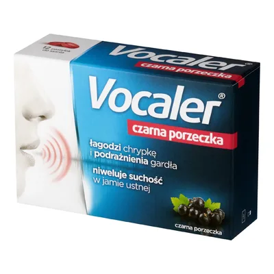 Vocaler Czarna Porzeczka Na Chrypkę Podrażnienia Gardła 12 Pastylek