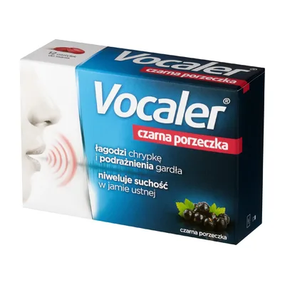 Vocaler Czarna Porzeczka Na Chrypkę Podrażnienia Gardła 12 Pastylek