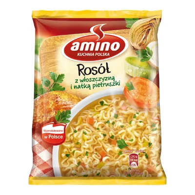 Amino Zupa Błyskawiczna Rosół Z Włoszczyzną 58g