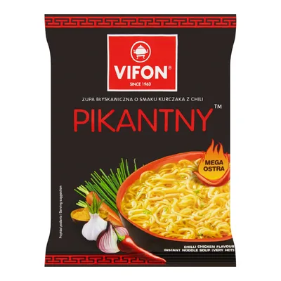 Vifon Zupa Kurczak Pikantny Czarny 70g