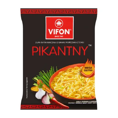 Vifon Zupa Kurczak Pikantny Czarny 70g