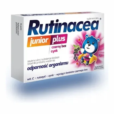 Rutinacea Junior Plus Odporność 20 Tabletek Do Ssania