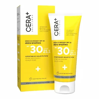 CERA+ Solutions Krem Ochronny SPF 30 Skóra Wrażliwa 50ml